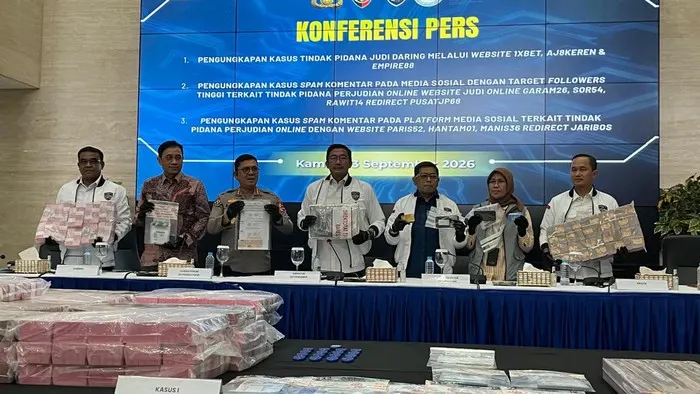 Bareskrim Polri Bongkar 3 Situs Judi Online Beromzet Rp 8,6 Miliar per Hari yang Dikendalikan dari Luar Negeri
