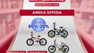 Strategi Belanja Sepeda Murah di Transmart Full Day Sale 2 Agustus 2026