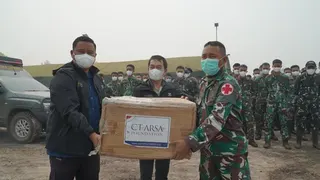 CTARSA Foundation Dukung Satgas Karhutla Kalteng dan Bagi 8.000 Masker