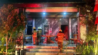 Posko Ormas GRIB di Kedoya Jakbar Kebakaran pada Dini Hari