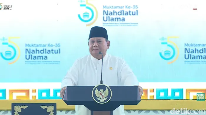 Buka Muktamar NU di Jombang, Prabowo Ungkap Makna Angka 8 dan 13 dalam Hidupnya