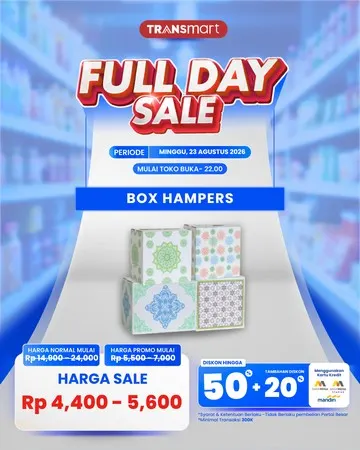 Harga Box Hampers Murah Meriah Rp 4.000-an Cuma di Transmart Full Day Sale