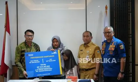 Penyaluran Manfaat JKK dan THT TASPEN untuk Ahli Waris Petugas Damkar DKI Jakarta