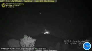 Gunung Ili Lewotolok di NTT Erupsi Disertai Dentuman Kuat, Kolom Abu Capai 600 Meter