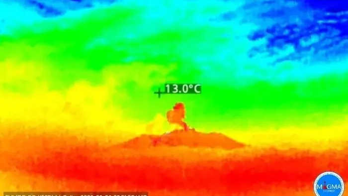Gunung Ibu di Maluku Utara Erupsi Minggu Malam, Kolom Abu Capai 500 Meter