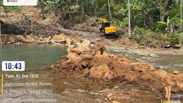 Pemkab Serang Sebut Proyek Swasta Ganggu Sungai Cikalumpang Belum Berizin