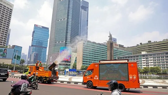 DLH DKI Sebut Udara Jakarta Membaik Usai Penyiraman Abu Vulkanik Gunung Anak Krakatau