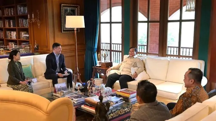 Prabowo Terima Kunjungan Dubes AS untuk ASEAN di Hambalang