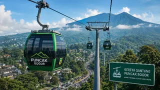 Pemkab Bogor Kaji Rencana Pembangunan Kereta Gantung di Kawasan Puncak