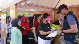 LPS Edukasi Warga Lewat Zumba Jelang Lampung Financial Festival