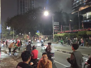 Situasi Terkini Kawasan KS Tubun Usai Aksi di DPR, Polisi Bubarkan Massa
