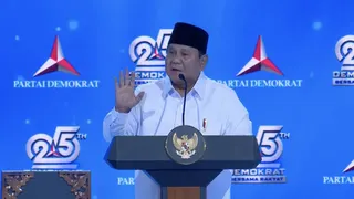 Respons Prabowo atas Pidato AHY di Perayaan HUT ke-25 Partai Demokrat