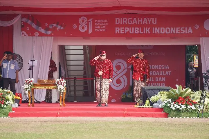 Pesan Bupati Kediri pada HUT ke-81 RI, Jaga Persatuan dan Hindari Hoaks di Media Sosial