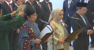Resmi Jadi Gubernur BI, Destry Damayanti Ucap Sumpah Jabatan di Mahkamah Agung